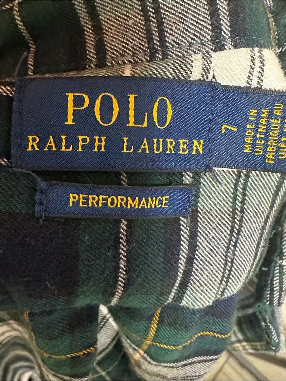 Ralph Lauren Green & White Plaid Button-Down Shirt 🪶